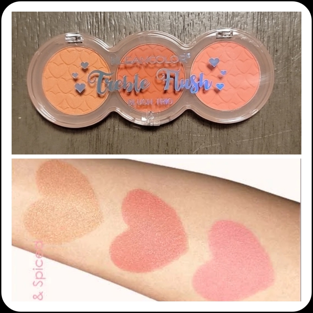 2 FOR $20. Kleancolor "Treble Flush - Nice & Spiced" Blush Trio